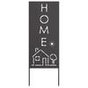 Garden Privacy Screen Canvas Black 50 x 140 cm