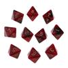 10 Штук Многогранных Кубиков Коллекция Многогранные Кубики D8 для TRPG Игры D Dragons Коллекция 8-гранных Кубиков