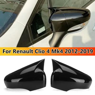 Для Renault Clio 4 MK4/Captur/Zoe 2012- ABS Крышка зеркала заднего вида бокового зеркала автомобиля Колпачок крыла Внешняя отделка двери Самоклеящаяся наклейка