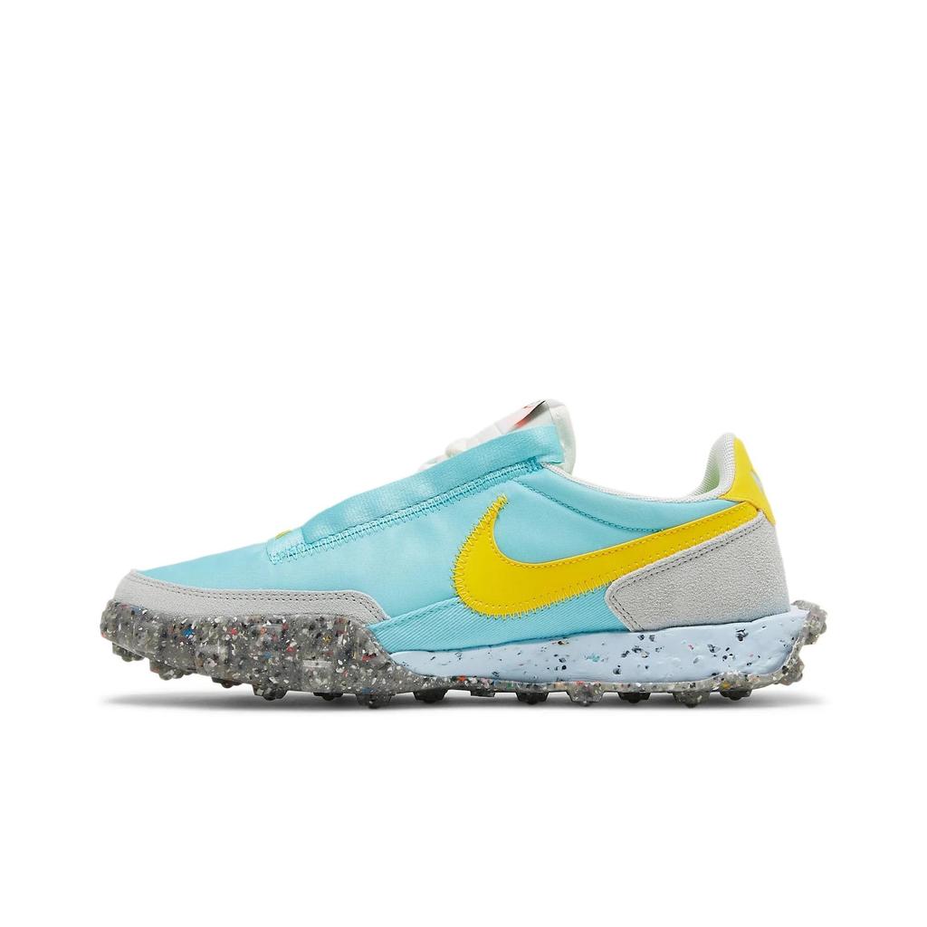 Nike Womens Waffle Racer Crater 'Bleached Aqua' (women's sizes) Bleached Aqua / Sail / Photon Dust / Speed Yellow Casual Shoes CT1983 400