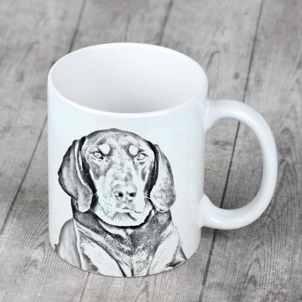 Black and Tan Coonhound I - cup with a dog, cup with a photo, personalized gift from the Art-Dog brand