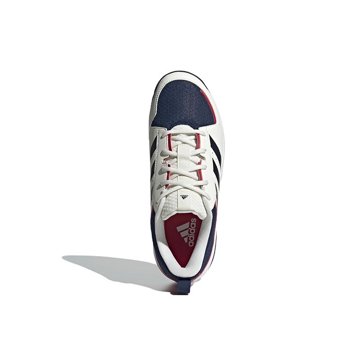 Adidas Ligra 7 Комнатные Удобные Нескользящие Прочные Дышащие Кроссовки с Низким Верхом для Тренировок Унисекс Белые Черные GX3753