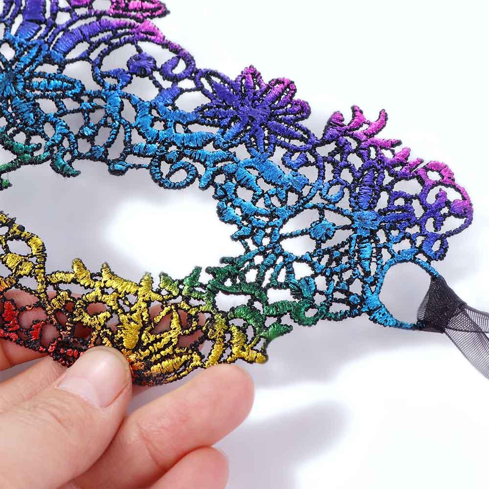 Mask Bronzing Face Mask Masquerade Costume Party Supplies Dance Masks Venice Mask Lace Masquerade