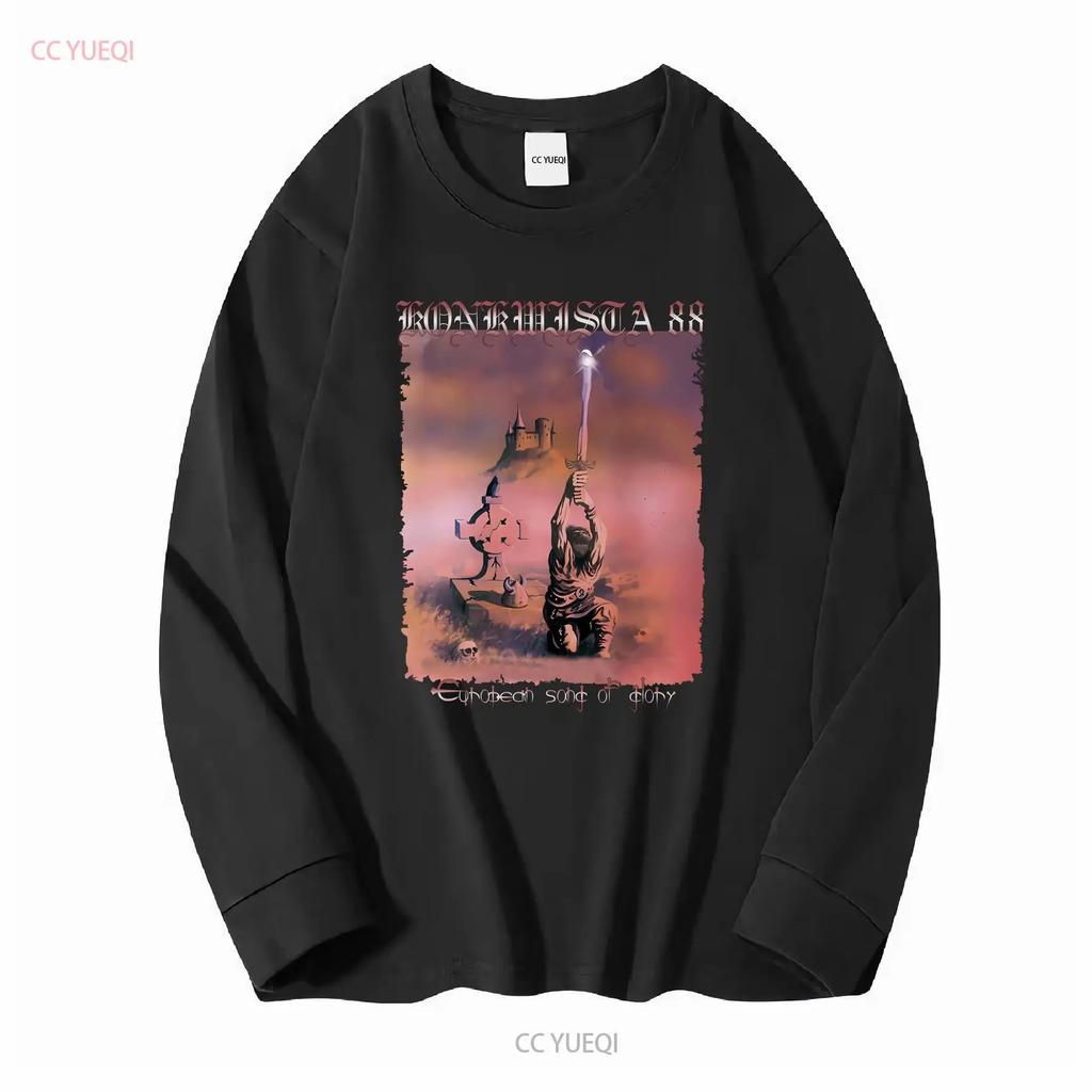 Новая Европейская Песня славы KONKWISTA 88 Классическая Футболка Мужская Женская S 5XL с длинным или коротким рукавом винтажная Стирка Дышащая Стильная