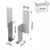 SFHM-B rafter-purlin connector 270mm (pair)
