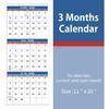 2026 Wall Calendar - 3 Month Wall Calendar Vertical 2026 (Folded in a Month), Dec.2025 - Jan.2027, 11" x 26", Calendar 2026, 3-Month Display Calendar