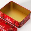 1PC Tin Box Square Candy Box Storage Box Tinplate Box Gift Box Christmas Cookie Box Empty