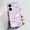 Чехол для Oukitel C58 Чехол-крышка для Oukitel C58 Pro Роскошный Милый Любовь Кролик Забавный Рисунок Черный ТПУ Мягкий Силикон Защитный Чехол для Телефона