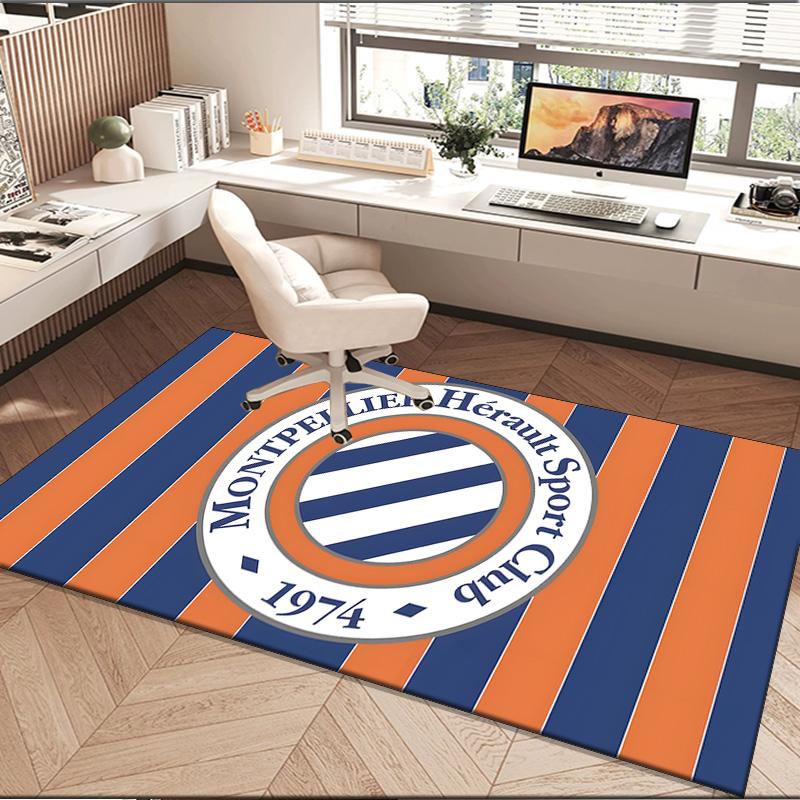 1PC rug Montpellier Sport Club Carpet, Chair Rug,Area Rug for Office Bedroom living rooms bedroom, Doormat decor Christmas fan gifts