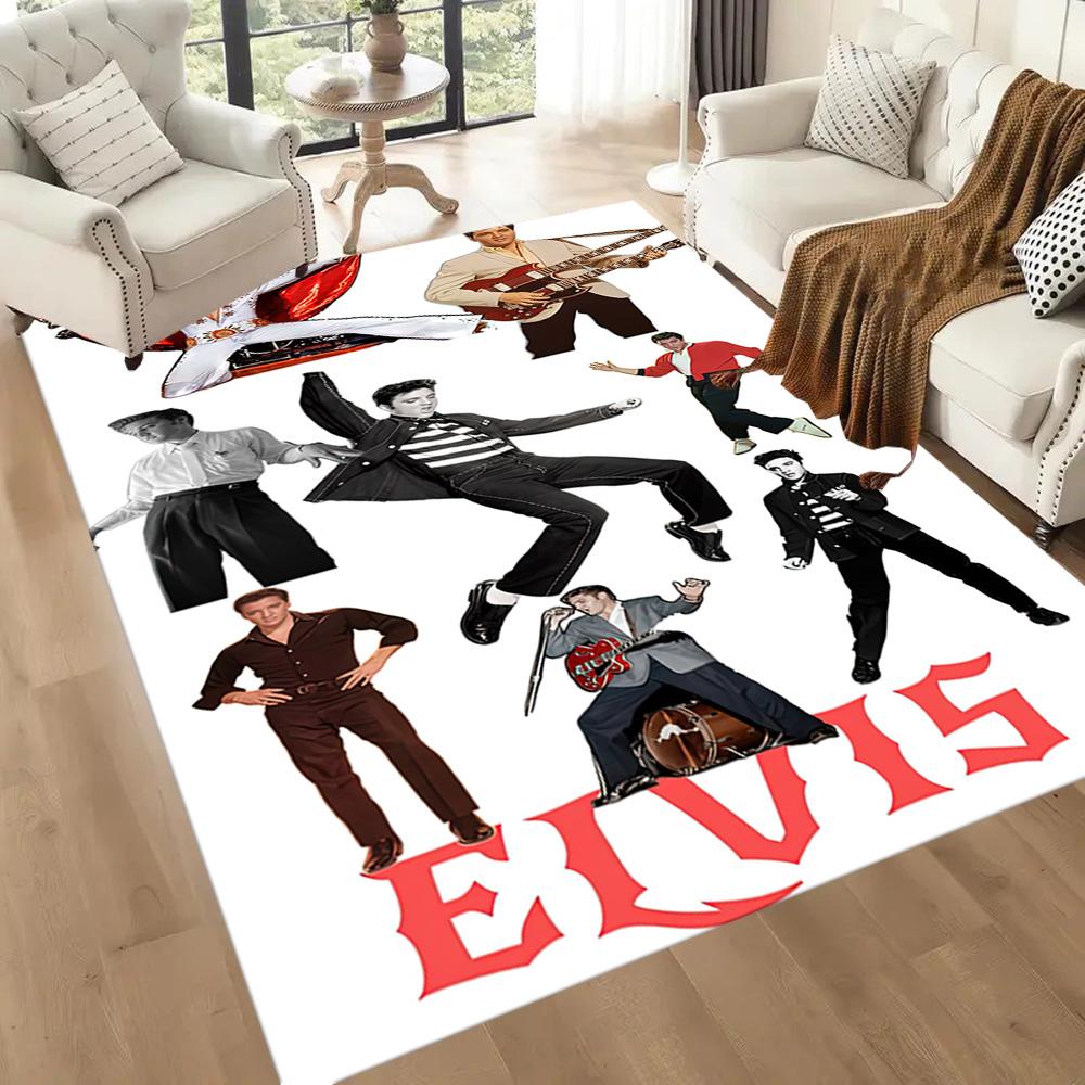 Elvis Floor Mat Suitable For Game Room Balcony Playrooms Kitchen Antislip Rug Anime Office Decor Spiritual Gift