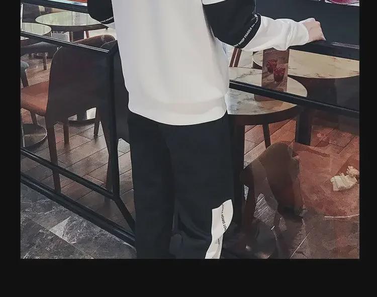 Мужская модная повседневная толстовка и костюм в корейском стиле - коллекция осень/зима, легкая и стильная для лета