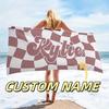 Personalized Beach Towel Custom Name Cross Border Microfiber Beach Towel Anti-Sand Super Absorbent Bath Towel Large Quick Drying