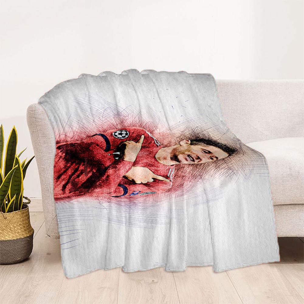 Polish Football Celebration Blanket Durable Comfort Perfect for Bedding Office Chair Seaside for All Occasions Stylish Decor