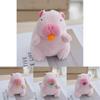 Cute Cartoon Capybara Keychain Plush With Bubble Blowing Fun Backpack Accessory