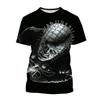 Летний модный тренд Креативные футболки с 3D-принтом, напечатанные с изображением фильмов ужасов, в стиле хип-хоп, повседневные, удобные, с коротким рукавом