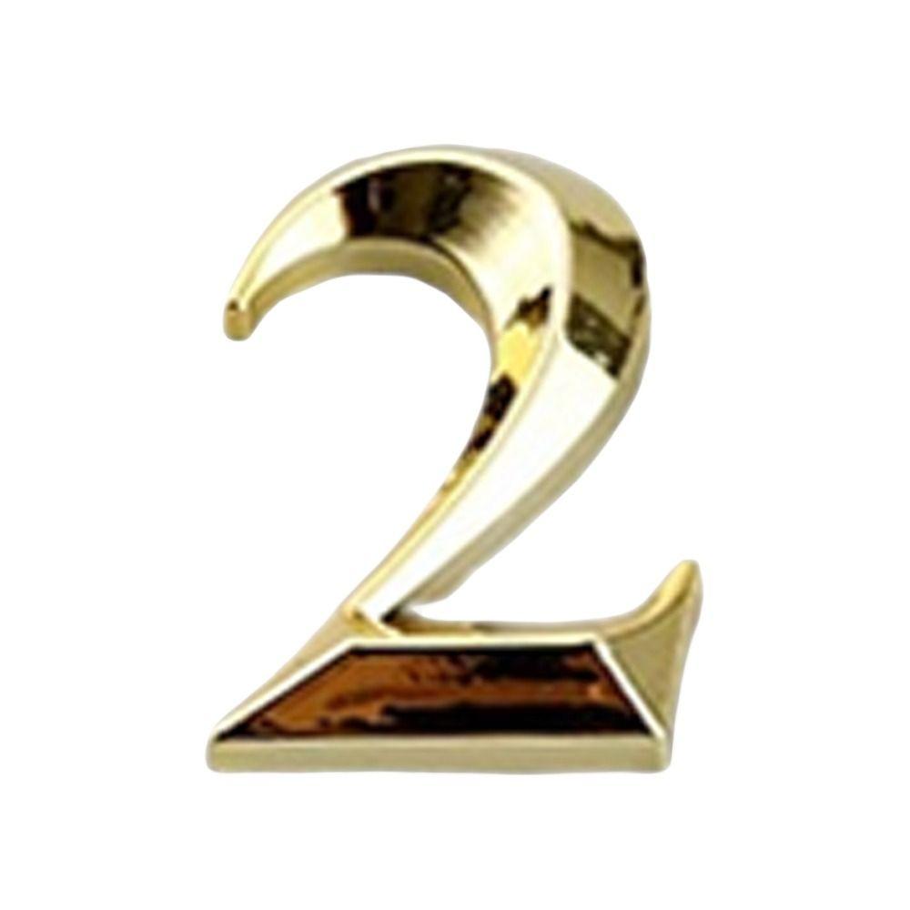 АБС литье под давлением номер двери золотые цифры от 0 до 9 креативная табличка этикетка для улицы