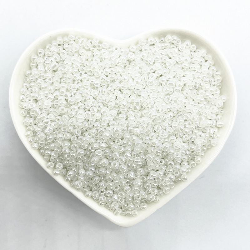 1000шт(15g) 2 мм Эффект Кремовый Шарм Чешское Стекло Бисер DIY Браслет Ожерелье Бусины для Изготовления Украшений Аксессуары