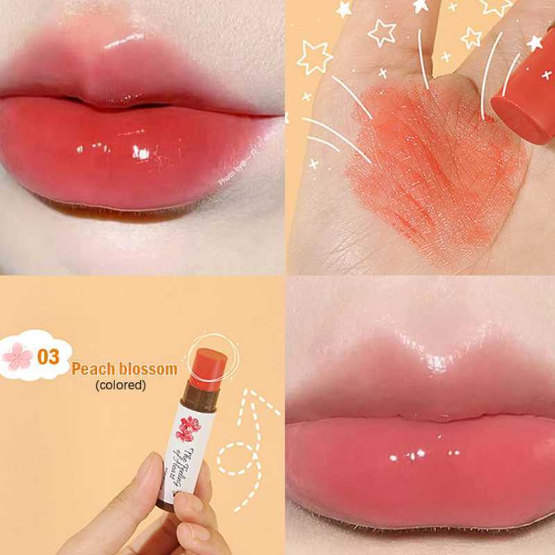 Фруктовый бальзам для губ, увлажняющий, питательный блеск для губ, естественное изменение температуры, цвет помады, дешевая косметика для макияжа, уход за кожей губ