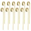 OUNONA 100pcs Cocktail Picks Star Sticks Bamboo Knot Picks Fruit Sandwich Party Supplies Bar Party BBQ Snacks Bamboo Skewers Club Sandwich Martini App