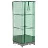 vidaXL Hochbeet mit Gewächshaus-Aufsatz Rattan-Optik 40x40x123 cm