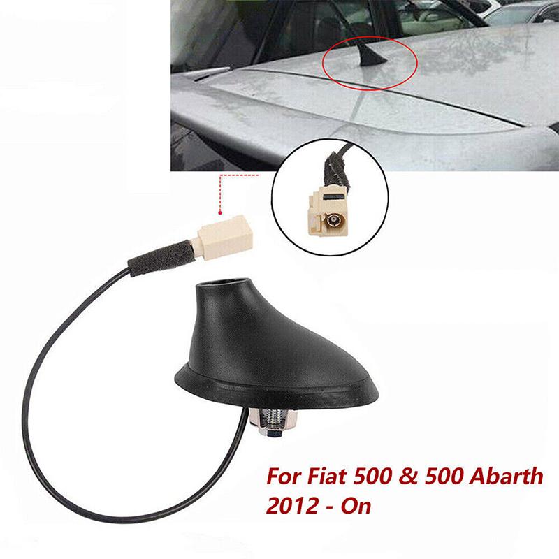 50540987 Задняя антенна Черное основание антенны Пластик Черный Для Fiat 500 / 500 Abarth 2012-2021 Автомобильные внешние антенны Аксессуары