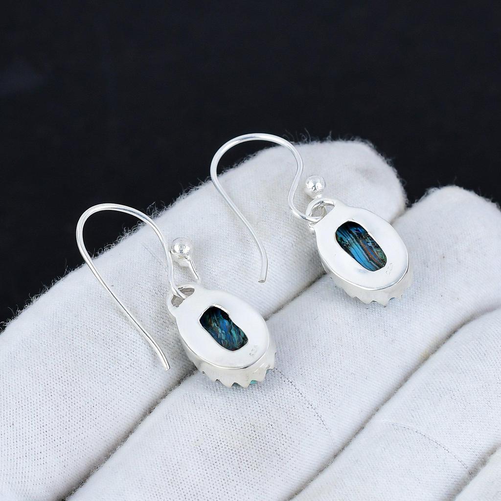 Серьги из натурального радуги с драгоценным камнем Calsillica из стерлингового серебра 925 пробы, серьги-подвески из серебра в стиле бохо, подарки для ватки, подарки для нее