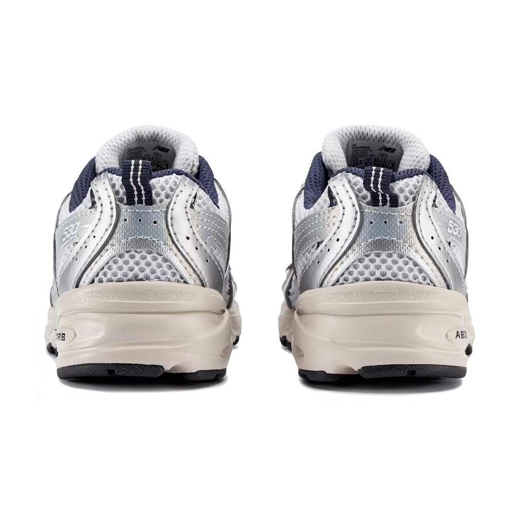 New Balance NB 530 Антипинок Низкие Детские Lifestyle Кроссовки Серебристый Детские PZ530KA