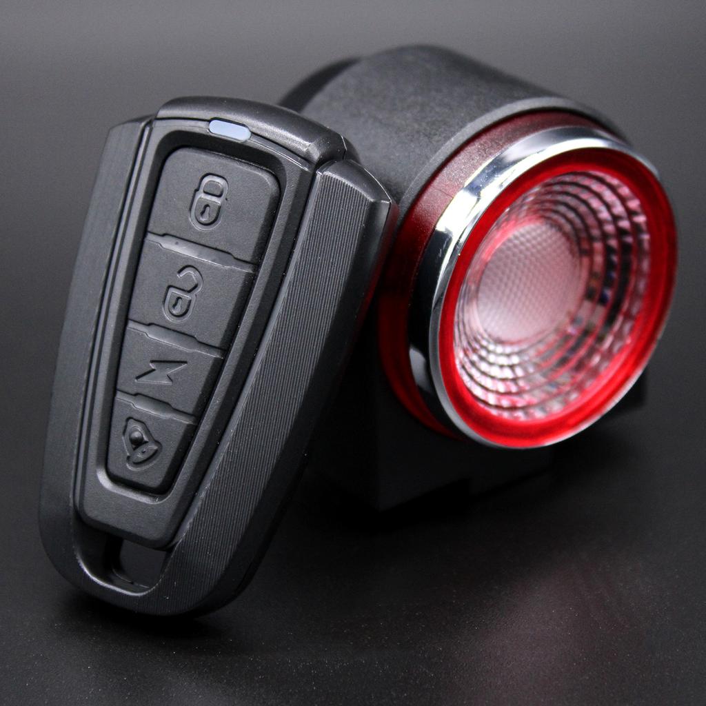 Anti-theft Bike Alarm Rear Light Wireless Remote Control Bicycle Taillight Waterproof Smart Cycling