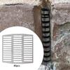 40Pcs Stainless Steel Brick Weep Hole Covers Wall Cracks Inserts Utility High Performance Spare