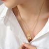 Smart Crown Necklace Korean Version Creative Fashion Design Zircon 26 Letter Pendant Gold-Plated Collarbone Chain Jewelry
