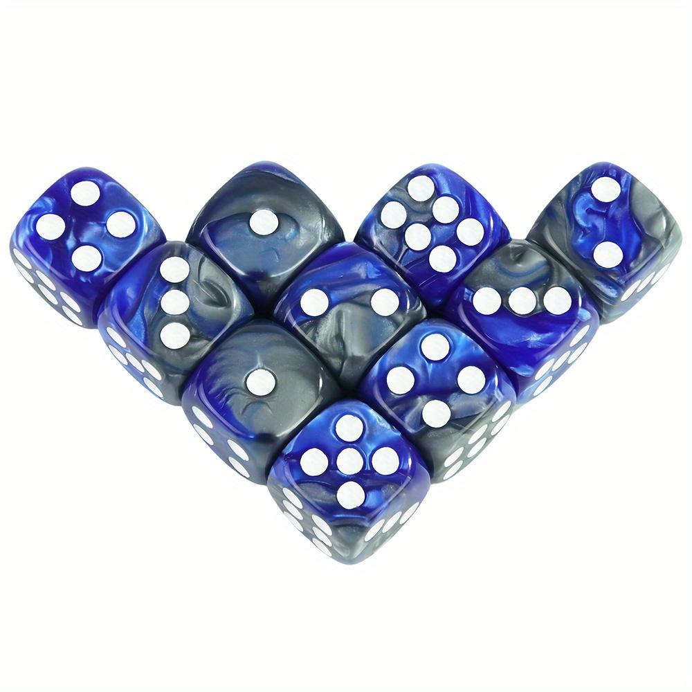 12 мм D6 акриловые кубики мини 6-сторонние двухцветные кубики с круглыми углами игровые кости для клубной вечеринки DND RPG настольная игра аксессуары для барного стола