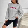 Women's Autumn and Winter Knitwear Casual Loose Printed Long Sleeve Sweatshirt