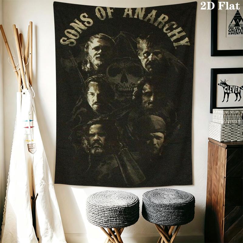 Son Anarchy Mc Emblem Threepiece Set 1 Duvet Cover 2 Pillowcase Without Core Duvet Cover And Pillowcase Christmas Birthday Gift Bedding Set