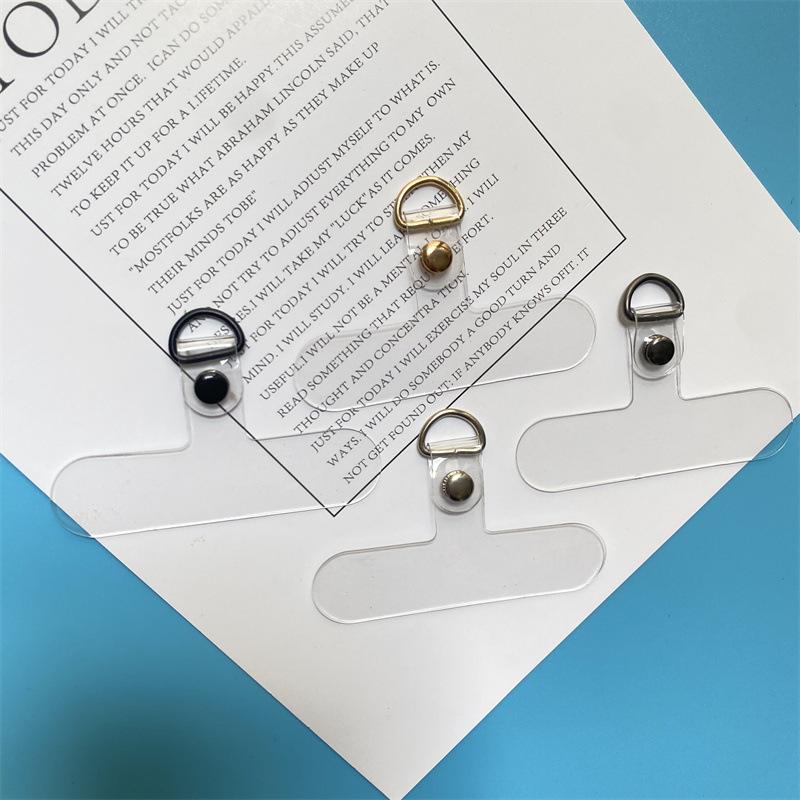 10/5PCS Universal Clear Mobile Phone Lanyard Clip Gasket Flexible Tether Tabs Cellphone Anti-loss Hanging Strap Patch Cord