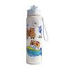 800ml Capybara Cute Water Cup with Straw & Handle Sports Water Bottle Portable Drinking Bottle for Boys Girls Daily Use