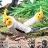 Plastic Simulation Parrot Figurine Educational Parrot Ornament Creative Bird Sculpture Home Garden