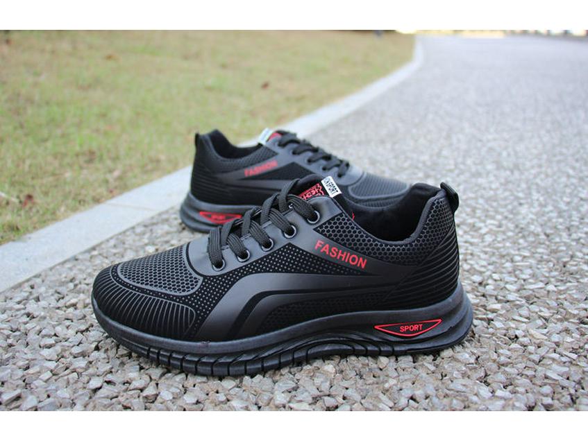 Men's 2025 Breathable Mesh Running Shoes - Trendy Casual Korean Style for Spring/Summer/Autumn