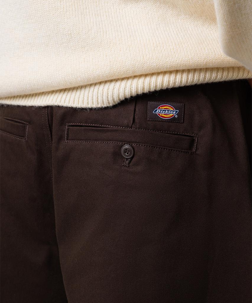 Dickies Свободные брюки чинос с одной складкой, коричневые