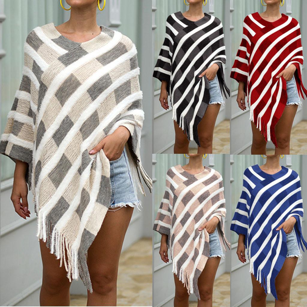 Женские зимние вязаные кашемировые накидки, шаль, кардиганы, свитер, пальто