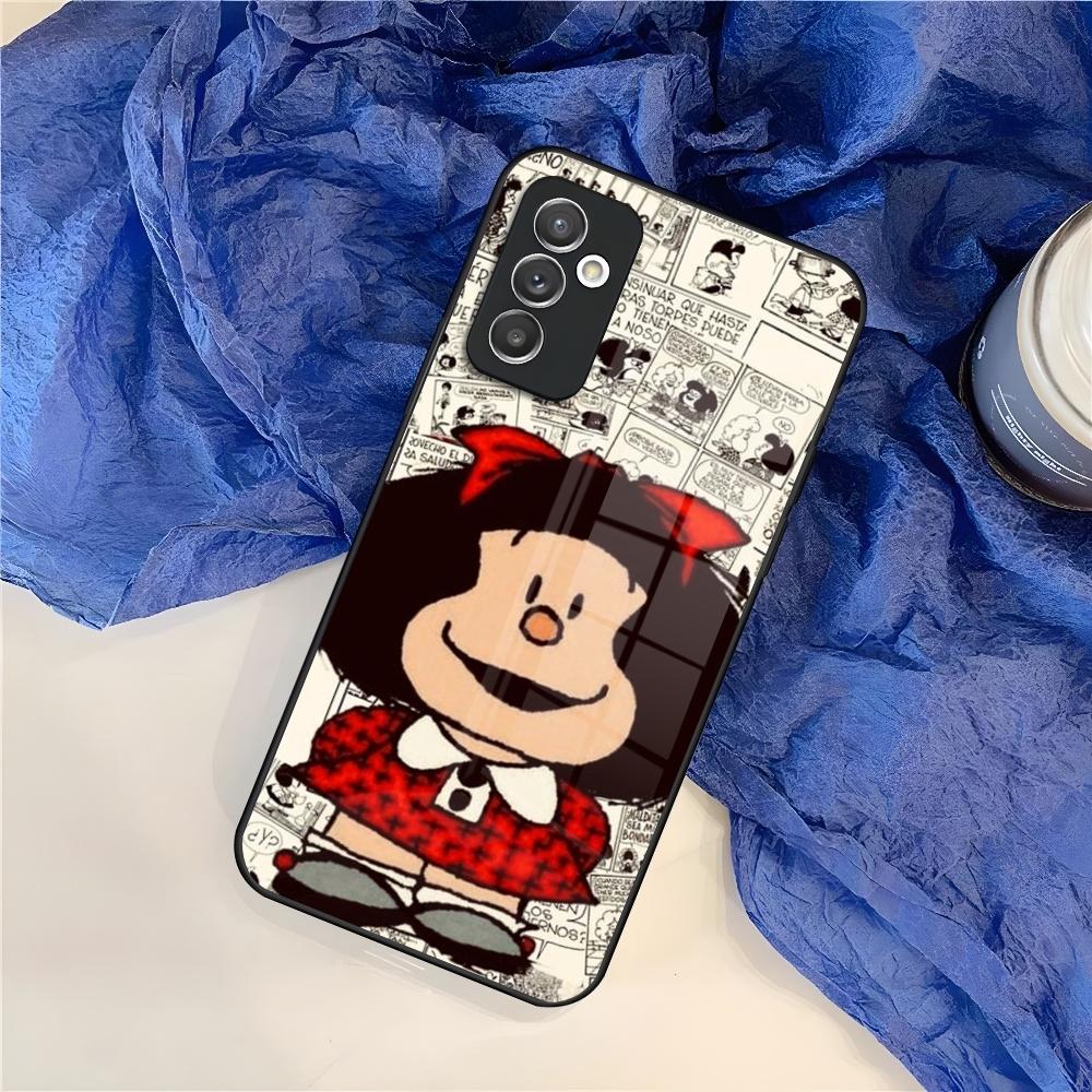 Mafalda Phone Case for Samsung S25 S24 S30 S21 S23 S20 S22 Fe S10 E S9 Note 20 Pro Ultra Plus glass Cover