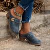 Stylish Closed Toe Mules Soft Sole Slip On Design Comfortable Walking Shoes Women
