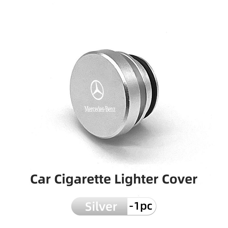 AABHA1 Car Alloy Cigarette Lighter Plug Cover Dust Protection Cap For Mercedes Benz W202 W212 W126 W140 W168 W177 CLS GLE GLC GLS CLA