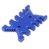 Dovetail Jig Tenon Caliper Aluminum Metric Imperial Scale Card Measuring Woodworking Tool Blue