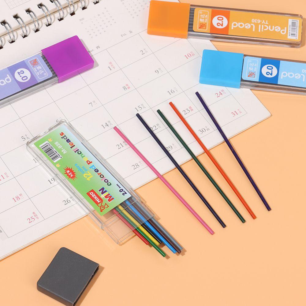 Writing Painting Automatic Lead Pen School Office Mechanical Pencil Refills Cores Black/Colorful
