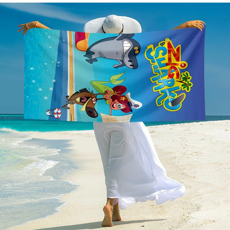 Ultra-Soft Beach Towel with Zig & sharko Theme,Ideal for Pool - Camping, Diving - Perfect Travel Essential, Vibrant Beach Towel.