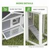 Large Chicken Coop Wooden Outdoor Chicken Cage Poultry Hen House With Nesting Box