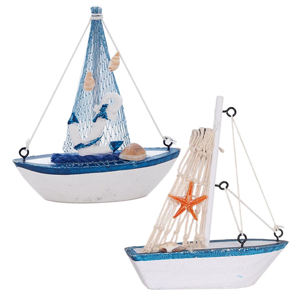 Морской ночной светильник средиземноморская ручная работа парусник модель украшения декор офис настольная лодка бохо