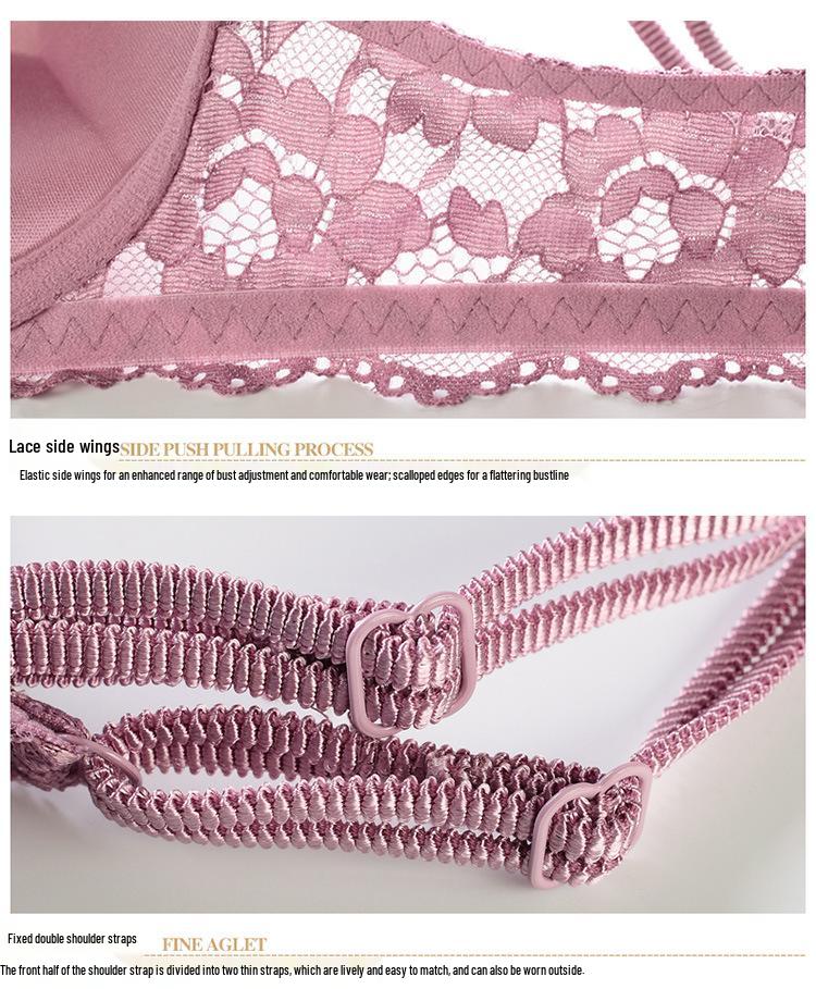 Cross-Border Lace Push-Up Bra & Plus Size Lingerie Set