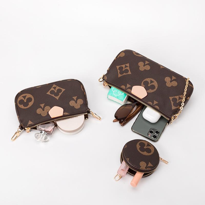 Новая ретро женская сумка с принтом «три в одном», сумка для маджонга, широкий плечевой ремень, сумка через плечо на одном плече, узор игральных карт, сумка для мамы и ребенка