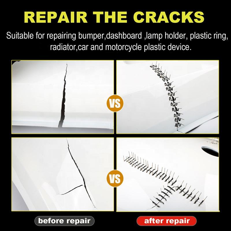 Мини 100 Вт пластиковый сварочный аппарат пластиковый сварочный пистолет 200 шт. горячий степлер бамперы термофен пластиковый сварочный аппарат пайка ремонтные инструменты